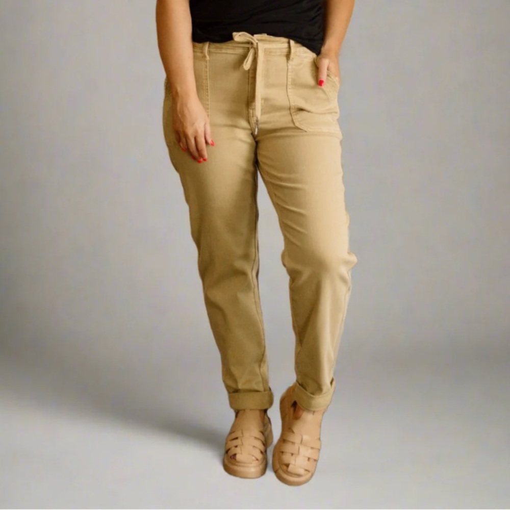 Judy Blue High-Waist Cuffed Joggers